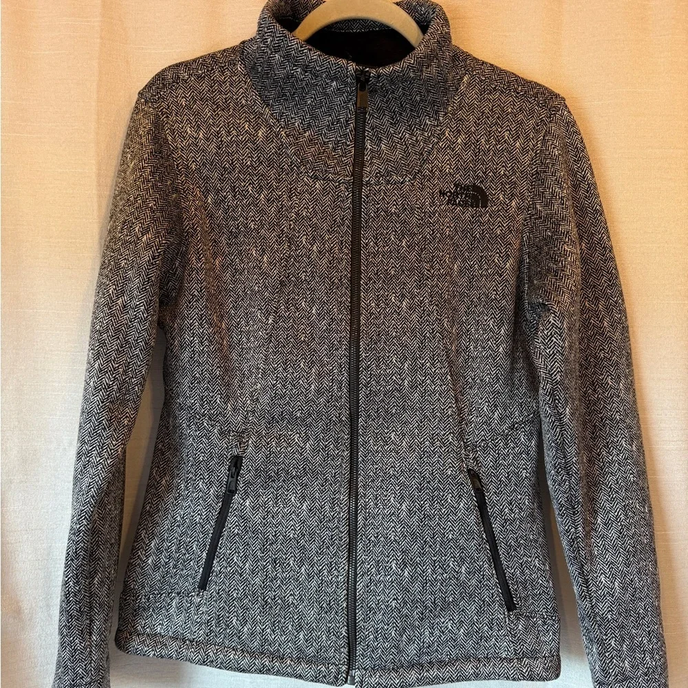 The North Face Women's Heather black & white tweed winter jacket - Picture 7 of 7
